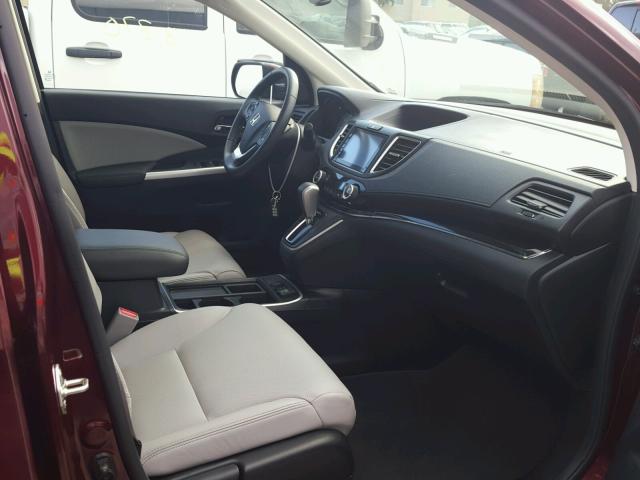 2HKRM3H79GH532570 - 2016 HONDA CR-V EXL 勃艮第红 照片 5
