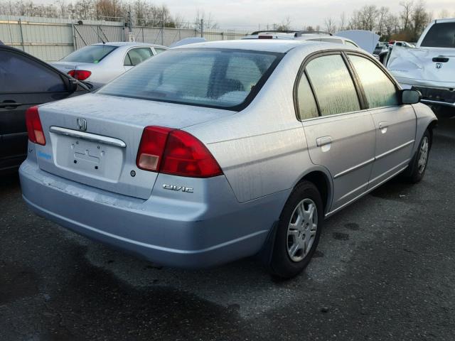 2HGES16632H526964 - 2002 HONDA CIVIC LX SILVER photo 4