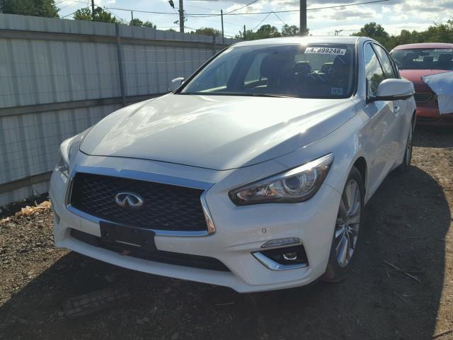 JN1EV7AR7JM430702 - 2018 INFINITI Q50 LUXE WHITE photo 2