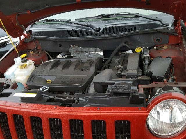 1J8FF57W27D286235 - 2007 JEEP COMPASS LI RED photo 7