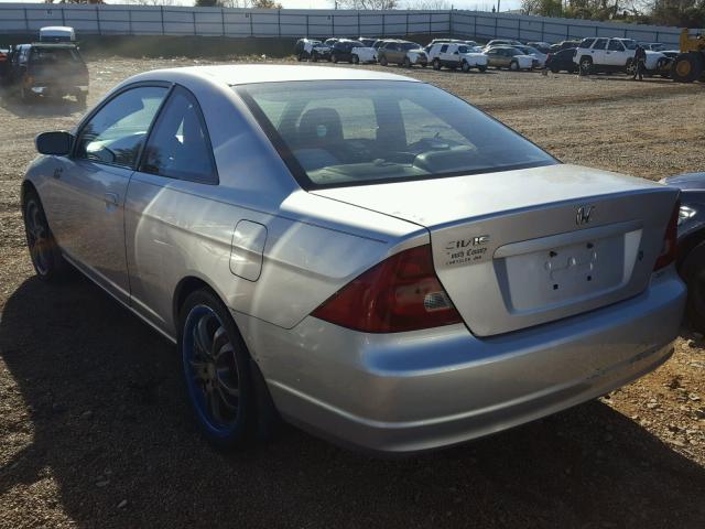 1HGEM22971L113639 - 2001 HONDA CIVIC SI SILVER photo 3