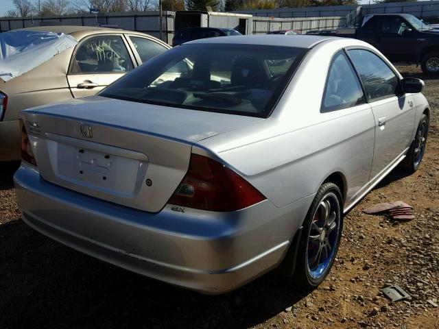 1HGEM22971L113639 - 2001 HONDA CIVIC SI SILVER photo 4