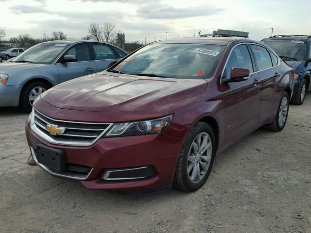 2G1105S3XH9146618 - 2017 CHEVROLET IMPALA LT MAROON photo 2