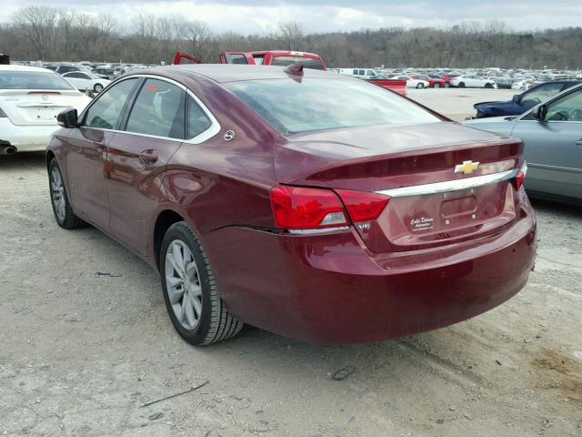 2G1105S3XH9146618 - 2017 CHEVROLET IMPALA LT MAROON photo 3