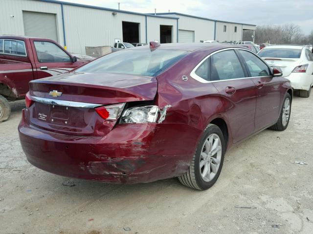 2G1105S3XH9146618 - 2017 CHEVROLET IMPALA LT MAROON photo 4