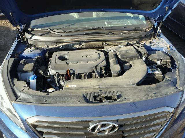 5NPE34AF8GH319246 - 2016 HYUNDAI SONATA SPO BLUE photo 7