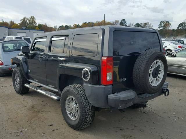 5GTEN13E188136972 - 2008 HUMMER H3 BLACK photo 3