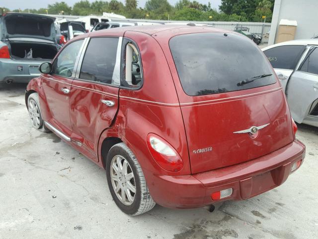 3A4GY5F96AT156276 - 2010 CHRYSLER PT CRUISER RED photo 3