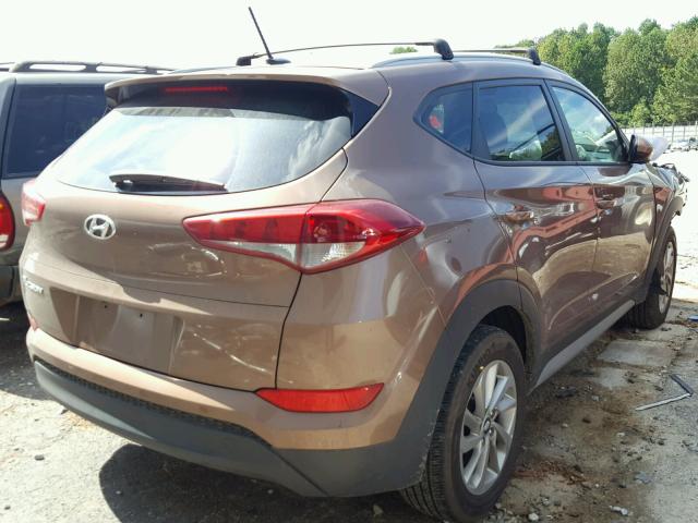 KM8J33A46HU519312 - 2017 HYUNDAI TUCSON LIM TAN photo 4