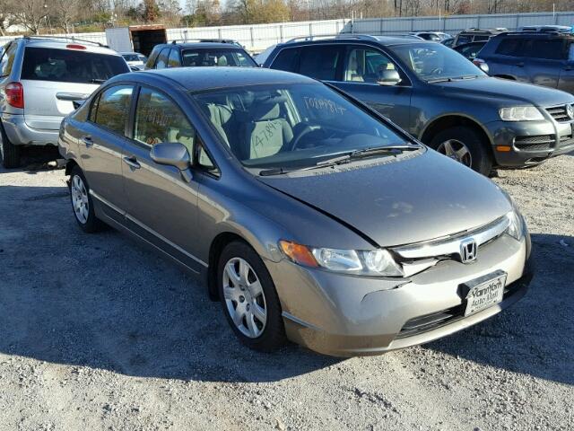 1HGFA16557L019735 - 2007 HONDA CIVIC LX GRAY photo 1