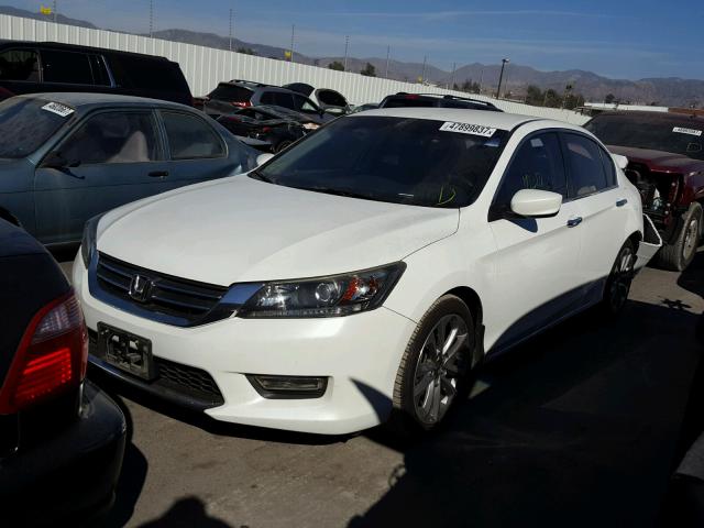 1HGCR2F54DA022747 - 2013 HONDA ACCORD SPO WHITE photo 2