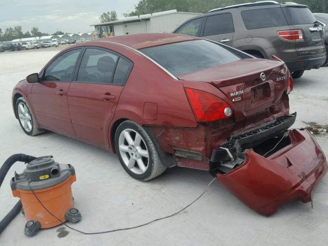 1N4BA41E55C819914 - 2005 NISSAN MAXIMA SE RED photo 3