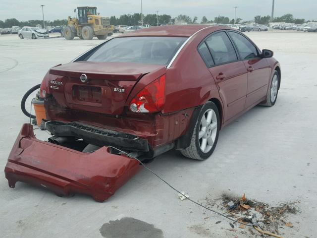 1N4BA41E55C819914 - 2005 NISSAN MAXIMA SE RED photo 4