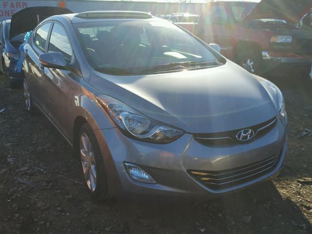 KMHDH4AE4DU586353 - 2013 HYUNDAI ELANTRA GL GRAY photo 1