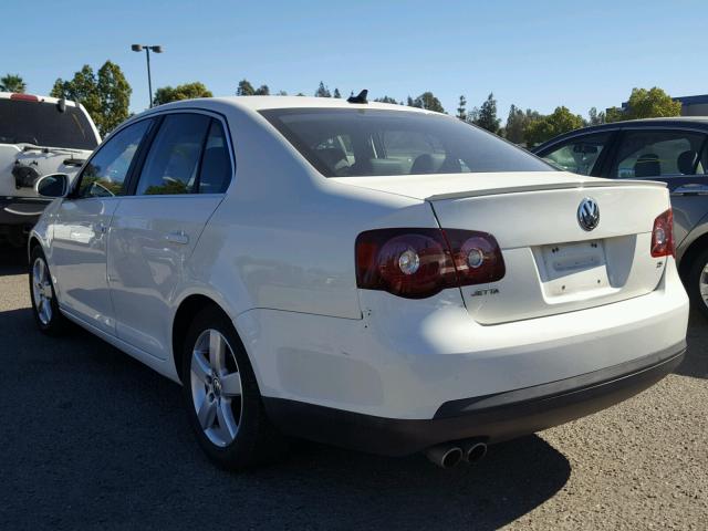 3VWRZ71K08M089922 - 2008 VOLKSWAGEN JETTA SE WHITE photo 3