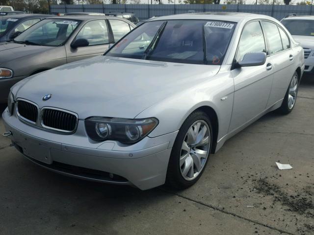 WBAGL63423DP67334 - 2003 BMW 745 I SILVER photo 2