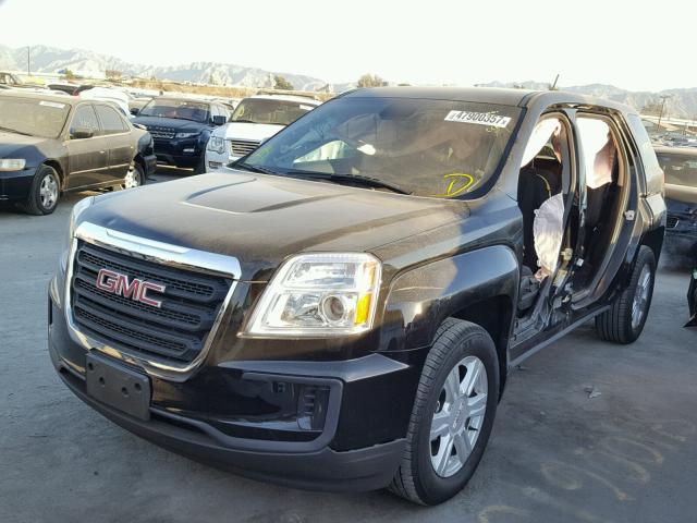 2GKALMEK4G6135243 - 2016 GMC TERRAIN SL BLACK photo 2