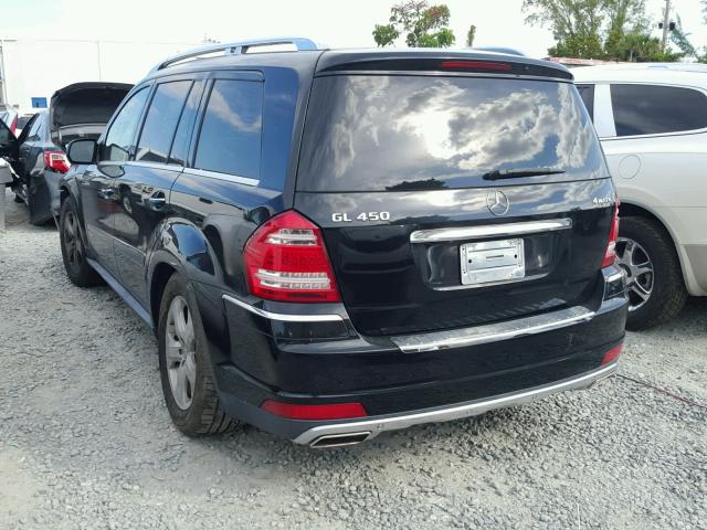 4JGBF7BE8AA547176 - 2010 MERCEDES-BENZ GL 450 4MA BLACK photo 3