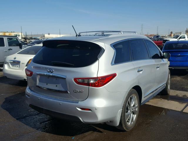 5N1AL0MN9FC545019 - 2015 INFINITI QX60 SILVER photo 4