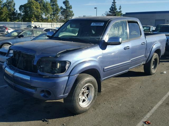 5TBET34124S434188 - 2004 TOYOTA TUNDRA DOU BLUE photo 2