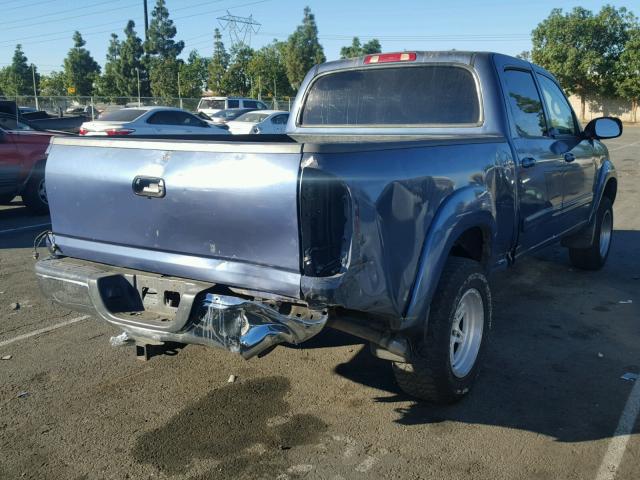 5TBET34124S434188 - 2004 TOYOTA TUNDRA DOU BLUE photo 4