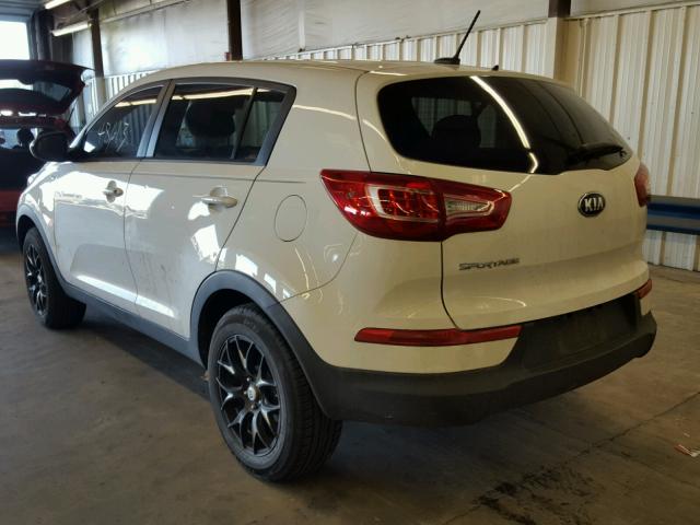 KNDPBCA26D7479533 - 2013 KIA SPORTAGE L WHITE photo 3