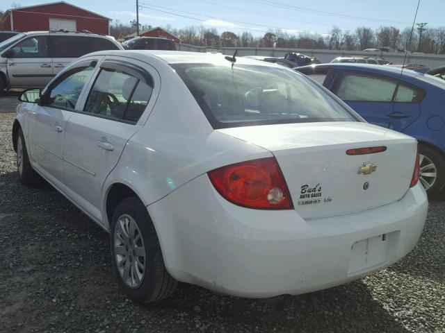 1G1AS58H697201937 - 2009 CHEVROLET COBALT LS WHITE photo 3