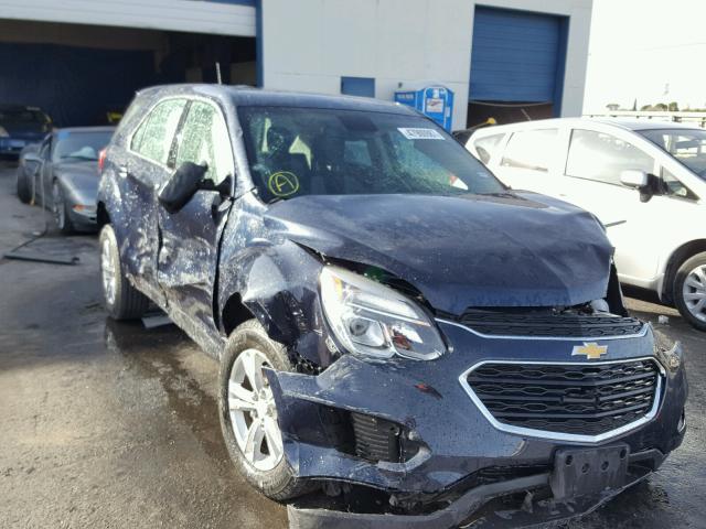 2GNALBEK3G1118938 - 2016 CHEVROLET EQUINOX LS BLUE photo 1