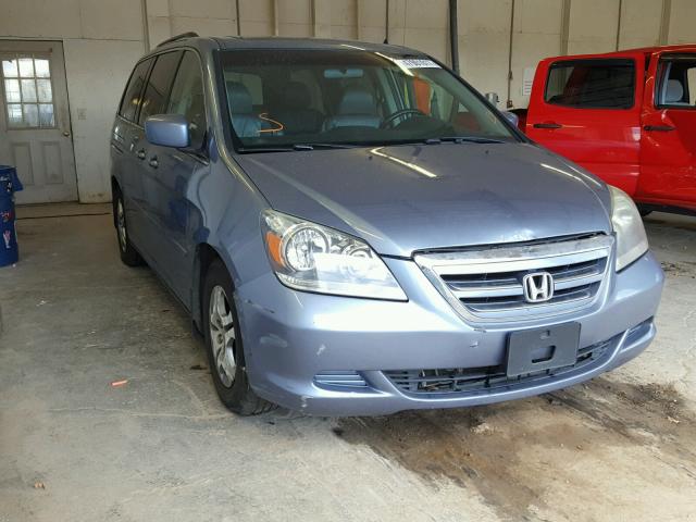 5FNRL38767B059132 - 2007 HONDA ODYSSEY EX BLUE photo 1