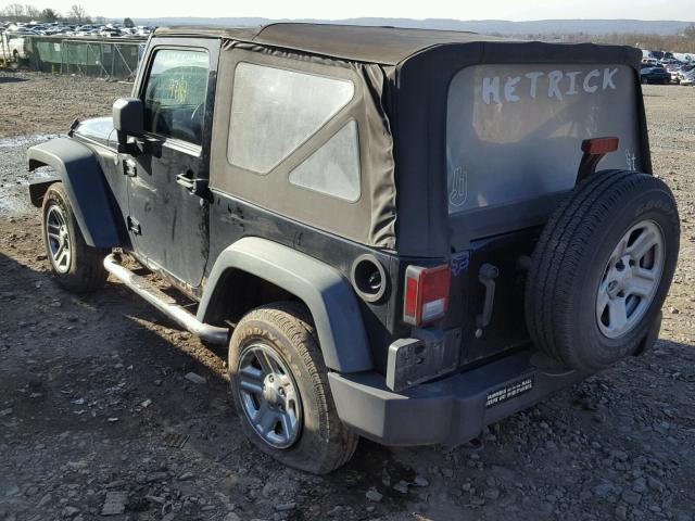 1J4AA2D11BL621162 - 2011 JEEP WRANGLER S BLACK photo 3