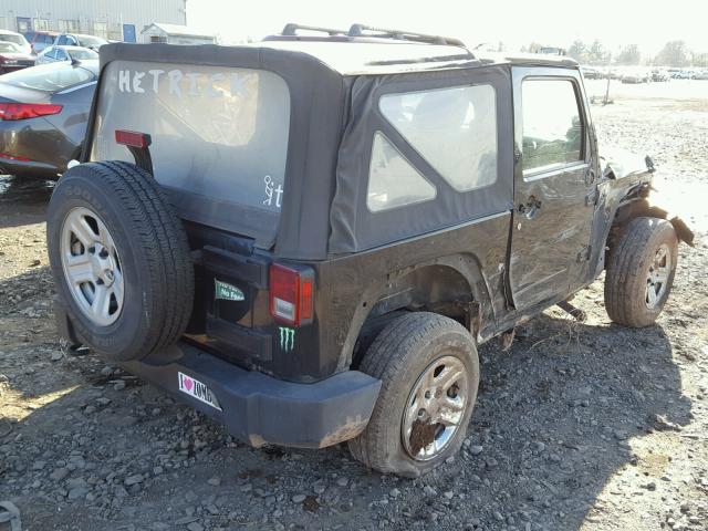 1J4AA2D11BL621162 - 2011 JEEP WRANGLER S BLACK photo 4