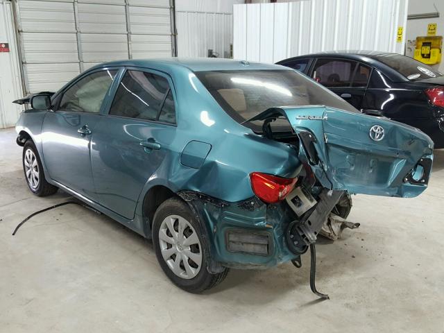 JTDBU4EE3A9105279 - 2010 TOYOTA COROLLA BA GREEN photo 3