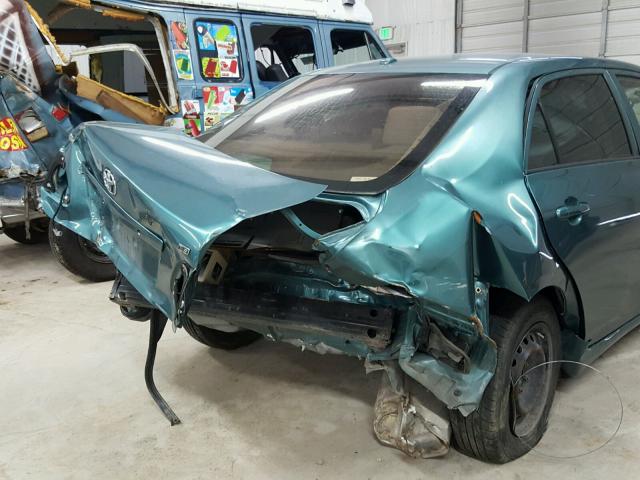 JTDBU4EE3A9105279 - 2010 TOYOTA COROLLA BA GREEN photo 9