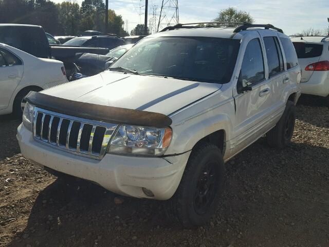 1J4GX58N04C360083 - 2004 JEEP GRAND CHER WHITE photo 2