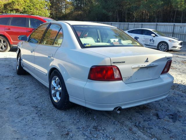 4A3AA46G72E165186 - 2002 MITSUBISHI GALANT ES WHITE photo 3