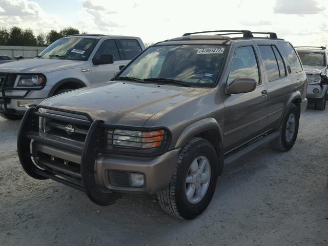 JN8DR07X71W511704 - 2001 NISSAN PATHFINDER GRAY photo 2