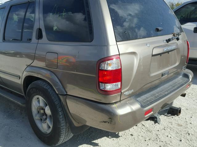 JN8DR07X71W511704 - 2001 NISSAN PATHFINDER GRAY photo 9