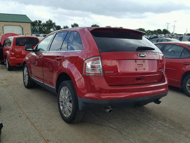 2FMDK4KC7ABB02398 - 2010 FORD EDGE LIMIT RED photo 3