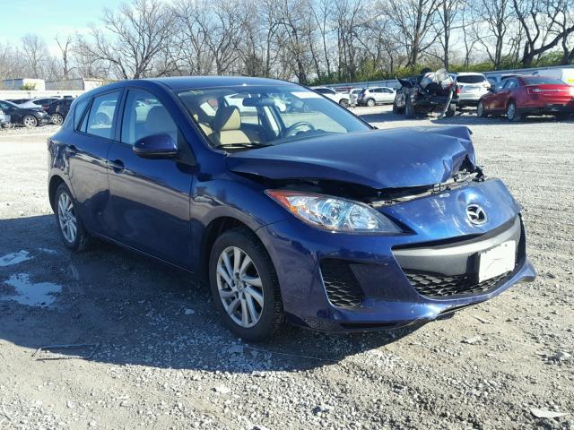 JM1BL1L74C1676531 - 2012 MAZDA 3 I BLUE photo 1