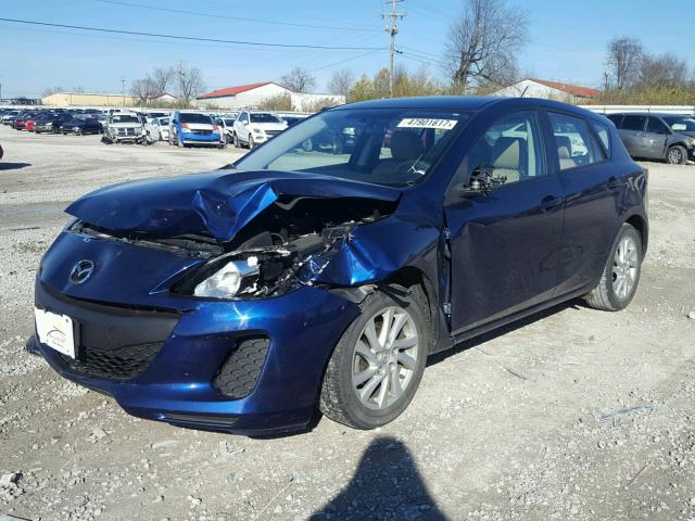 JM1BL1L74C1676531 - 2012 MAZDA 3 I BLUE photo 2