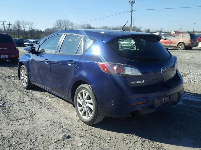 JM1BL1L74C1676531 - 2012 MAZDA 3 I BLUE photo 3