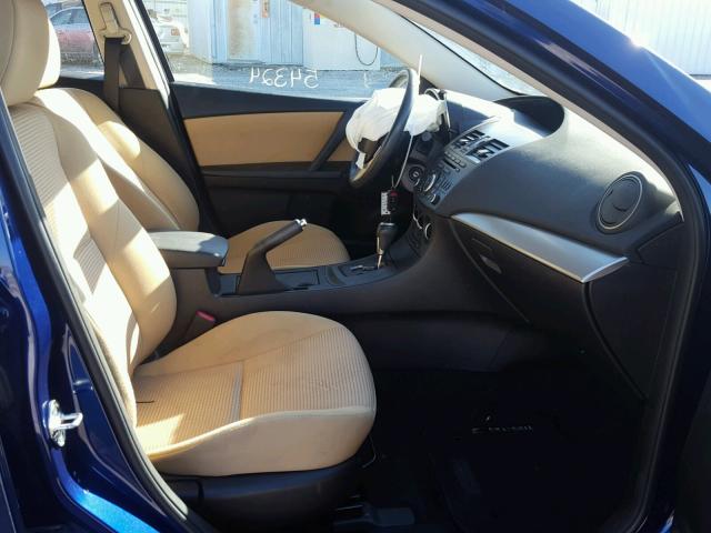 JM1BL1L74C1676531 - 2012 MAZDA 3 I BLUE photo 5