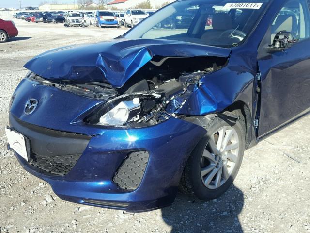 JM1BL1L74C1676531 - 2012 MAZDA 3 I BLUE photo 9