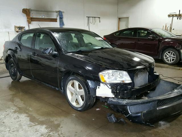 1C3CDZAB9DN536562 - 2013 DODGE AVENGER SE BLACK photo 1