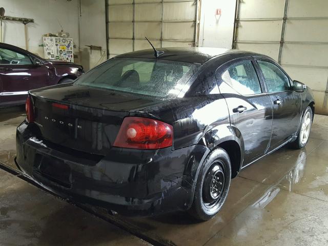 1C3CDZAB9DN536562 - 2013 DODGE AVENGER SE BLACK photo 4