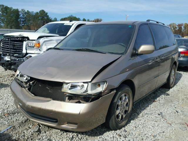 5FNRL18884B091248 - 2004 HONDA ODYSSEY EX GOLD photo 2