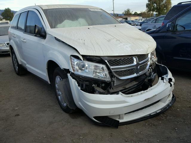 3C4PDCAB8FT679564 - 2015 DODGE JOURNEY SE WHITE photo 1