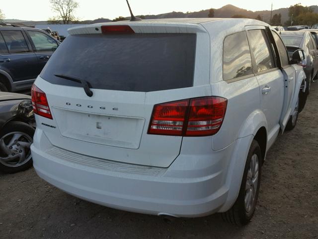 3C4PDCAB8FT679564 - 2015 DODGE JOURNEY SE WHITE photo 4