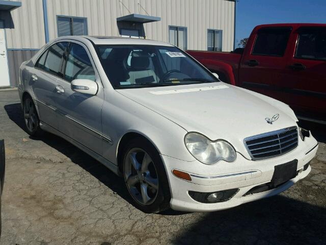 WDBRF52H46A875766 - 2006 MERCEDES-BENZ C GENERATI WHITE photo 1