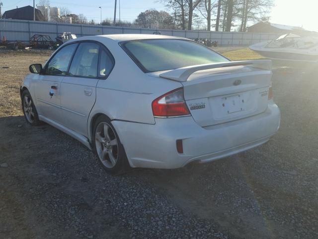 4S3BL616387205532 - 2008 SUBARU LEGACY 2.5 WHITE photo 3